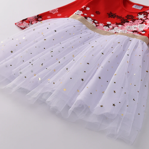 Vestido Vikita Top Rojo Copos  - 116845