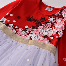 Cargar imagen en el visor de la galería, Vestido Vikita Top Rojo Copos  - 116845

