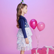 Cargar imagen en el visor de la galería, Vestido Vikita Reno Azul estrellas - 116850
