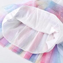Cargar imagen en el visor de la galería, Vestido Vikita Top Lentejuelas Blanco Lazo Dorado Manga Larga - 116851
