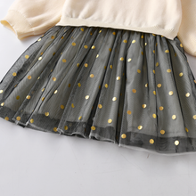 Cargar imagen en el visor de la galería, Vestido Vikita Top Sueter Beige con Estrellas - 116852

