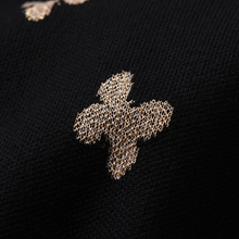 Cargar imagen en el visor de la galería, Vestido Vikita Top Sueter Negro con Lazo Dorado - 116853
