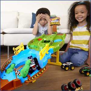 Pista y Carro Hot Wheels Grande Monster Truck Desafio Extremo - 115108