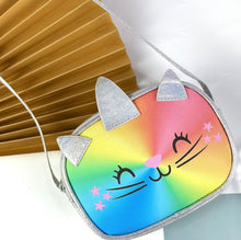 Cargar imagen en el visor de la galería, Cartera Gato y Unicornio multicolor - 115055
