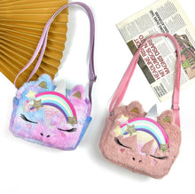 Cargar imagen en el visor de la galería, Cartera Unicornio peluche - 115056
