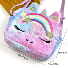 Cargar imagen en el visor de la galería, Cartera Unicornio peluche - 115056
