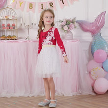 Cargar y reproducir el video en el visor de la galería, Vestido Vikita Top Rojo Copos  - 116845
